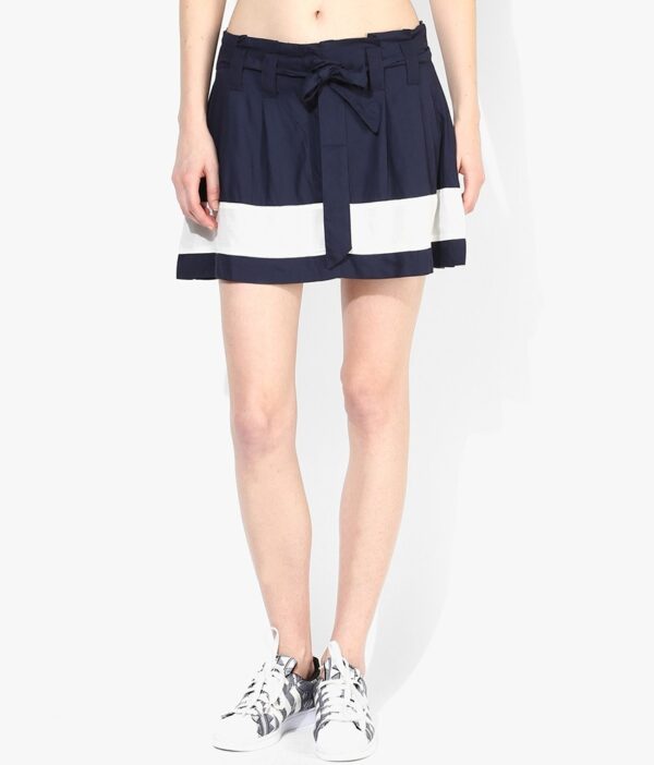 Vero Moda Navy Cotton Skirt