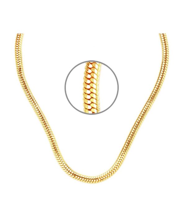 GoldNera Alloy Gold Plated Mens Chain - 18 inch