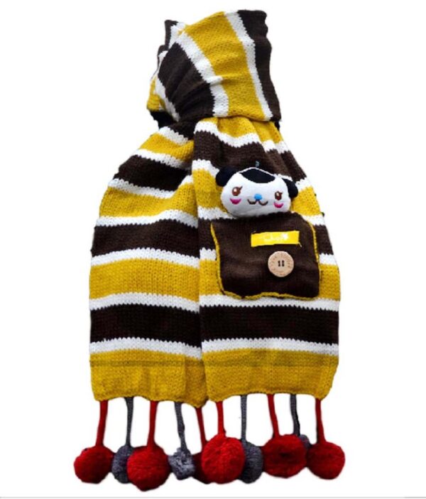 By Vikons Yellow Woolen Muffler For Kids